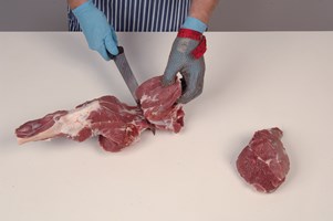 Leg – dice and meaty bones Meat Cut Spec Step 9